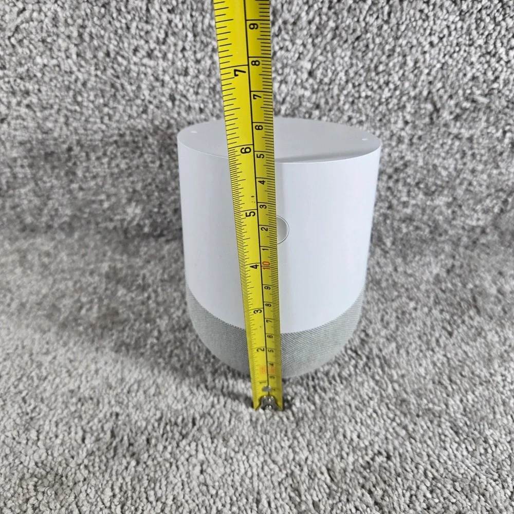 Google Home Smart Speaker White Slate Gray Minimalist Voice Assistant One Size